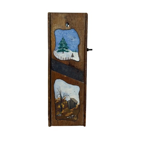 Vintage hand painted wooden - hand,